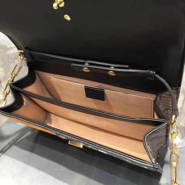 Gucci Patchwork Small Tote Bag 499822 Coffee