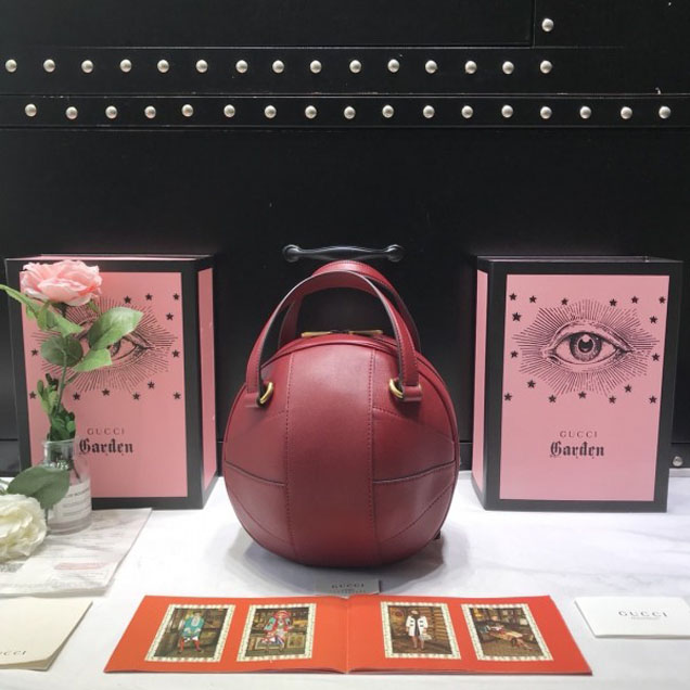 Gucci Football Top Handle Bag 536110 Red 2018