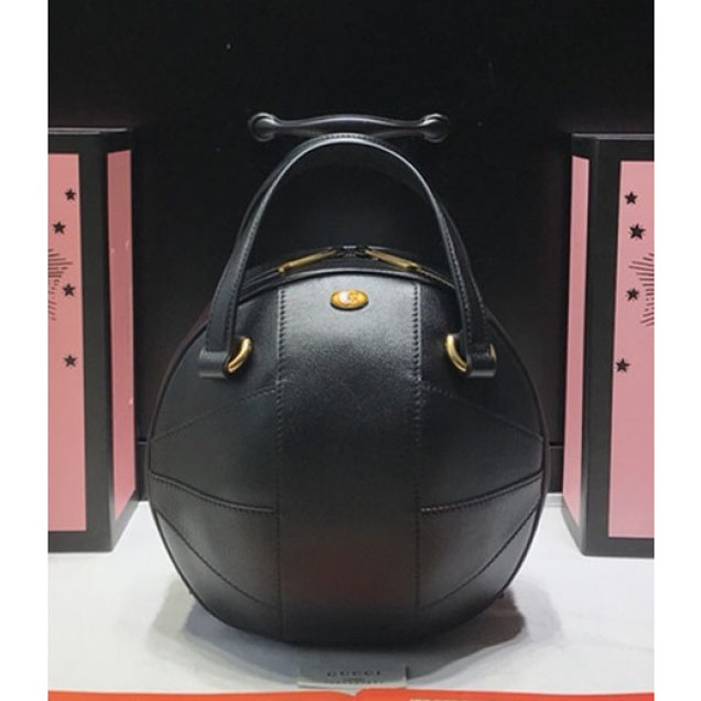 Gucci Football Top Handle Bag 536110 Black 2018