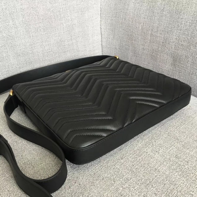 Gucci GG Marmont Messenger Bag 523369 Black 2018