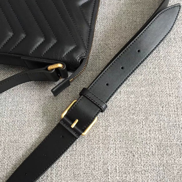 Gucci GG Marmont Messenger Bag 523369 Black 2018