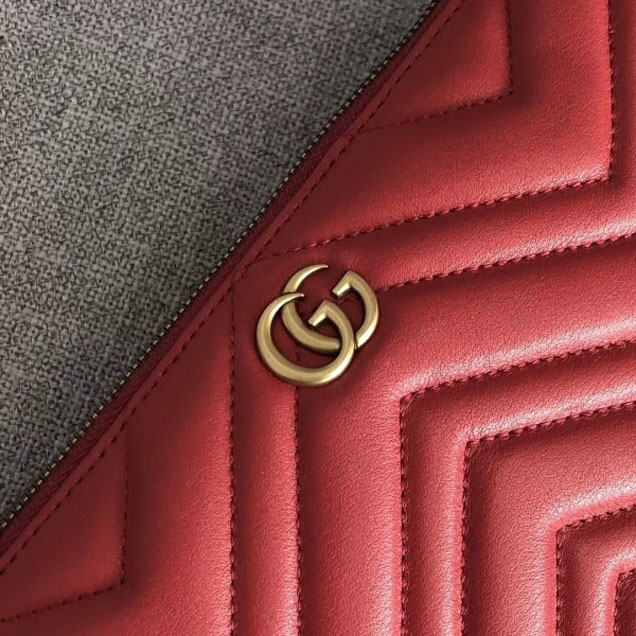 Gucci GG Marmont Messenger Bag 523369 Red 2018