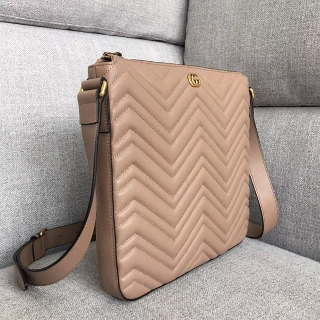 Gucci GG Marmont Messenger Bag 523369 Nude 2018