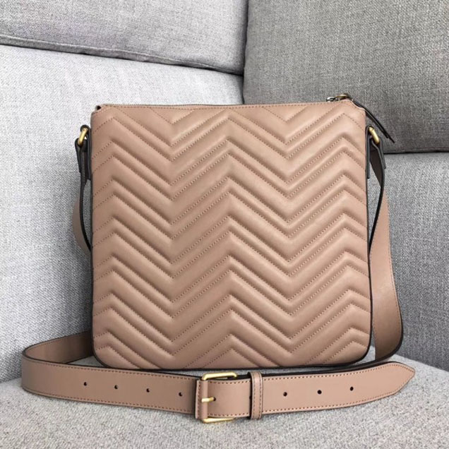 Gucci GG Marmont Messenger Bag 523369 Nude 2018