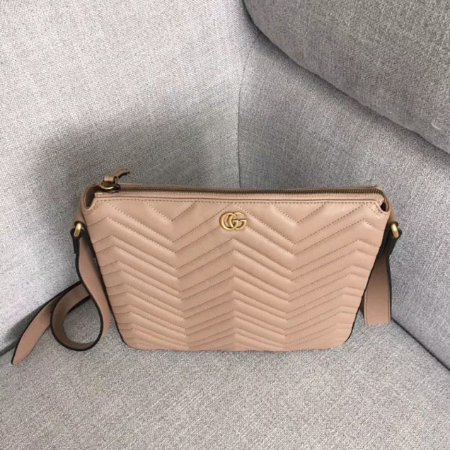 Gucci GG Marmont Messenger Bag 523369 Nude 2018