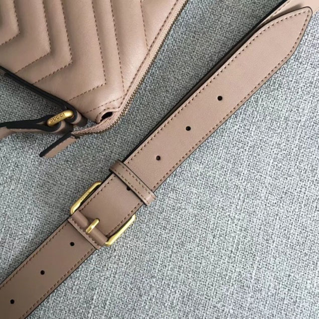 Gucci GG Marmont Messenger Bag 523369 Nude 2018