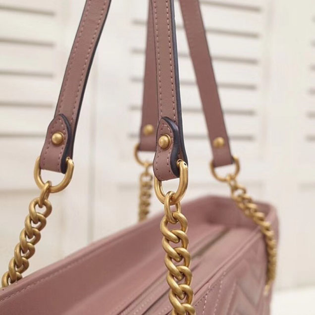 Gucci GG Marmont Matelassé Medium Tote Bag 524578 Nude 2018