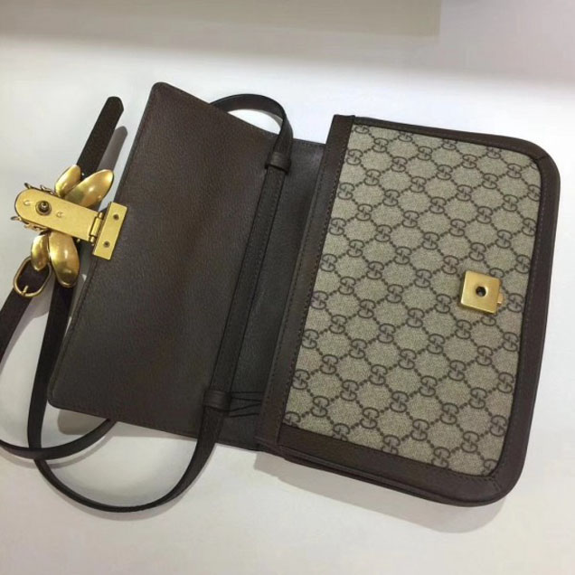 Gucci Queen Margaret GG Supreme Medium Shoulder Bag 524356 Brown 2018 Collection
