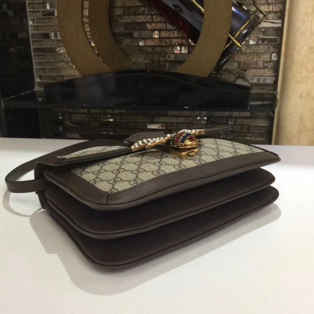 Gucci Queen Margaret GG Supreme Medium Shoulder Bag 524356 Brown 2018 Collection