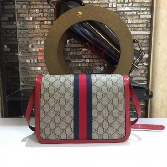 Gucci Queen Margaret GG Supreme Medium Shoulder Bag 524356 Red 2018 Collection