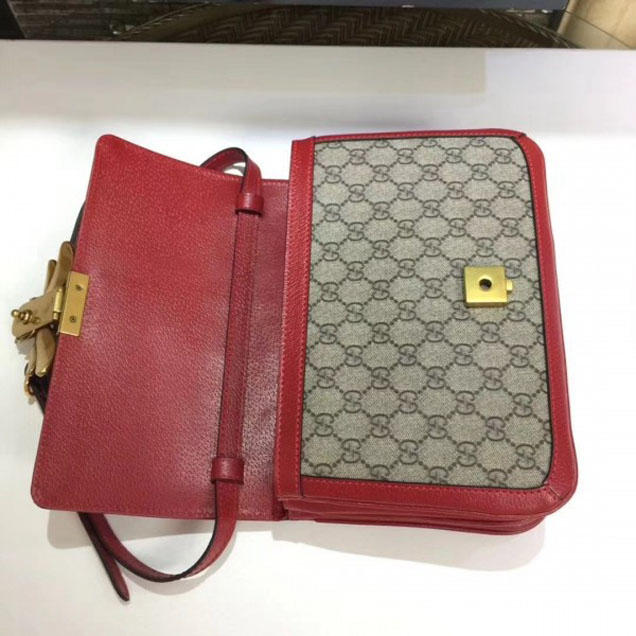 Gucci Queen Margaret GG Supreme Medium Shoulder Bag 524356 Red 2018 Collection