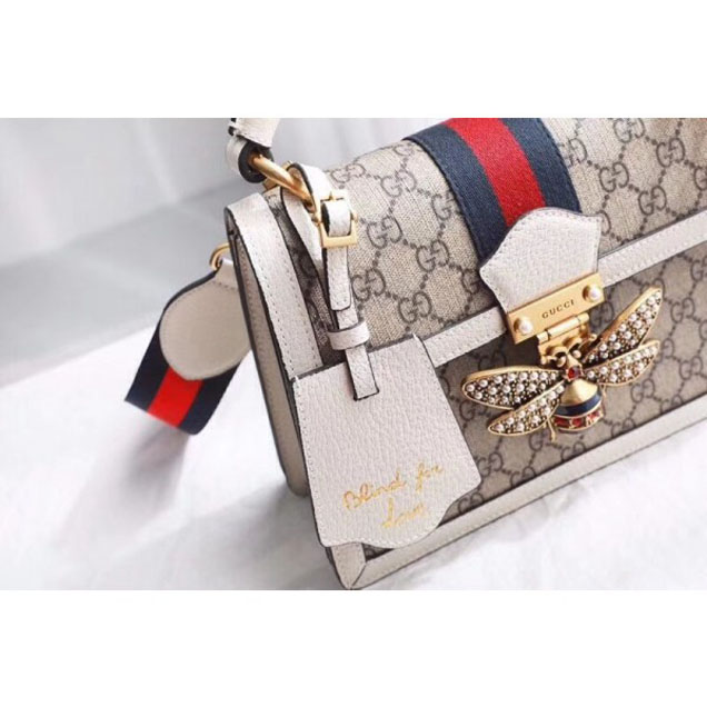 Gucci Queen Margaret GG Small Top Handle Bag 476541 White 2018  Collection