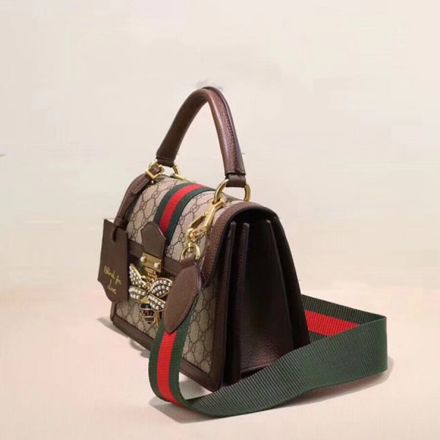 Gucci Queen Margaret GG Small Top Handle Bag 476541 Brown 2018  Collection