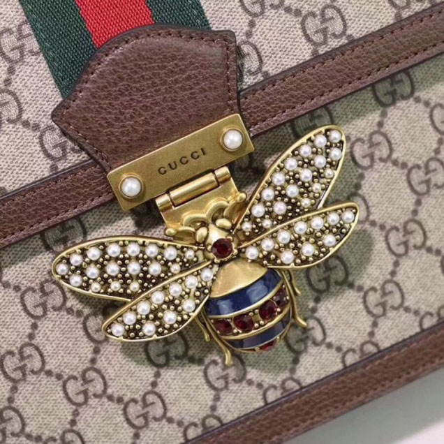 Gucci Queen Margaret GG Small Top Handle Bag 476541 Brown 2018  Collection