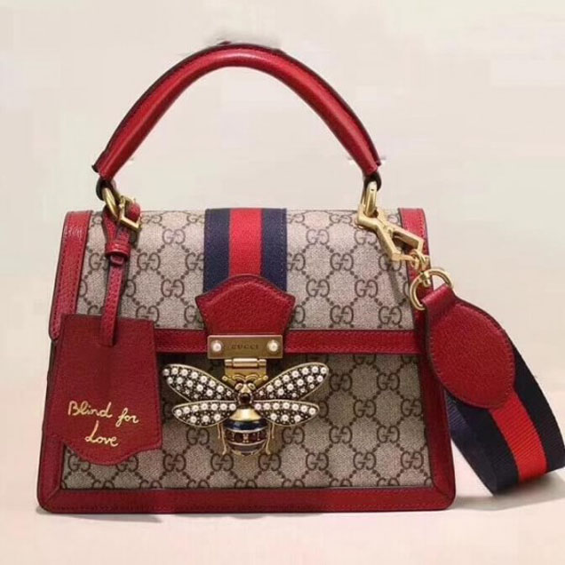 Gucci Queen Margaret GG Small Top Handle Bag 476541 Red 2018  Collection