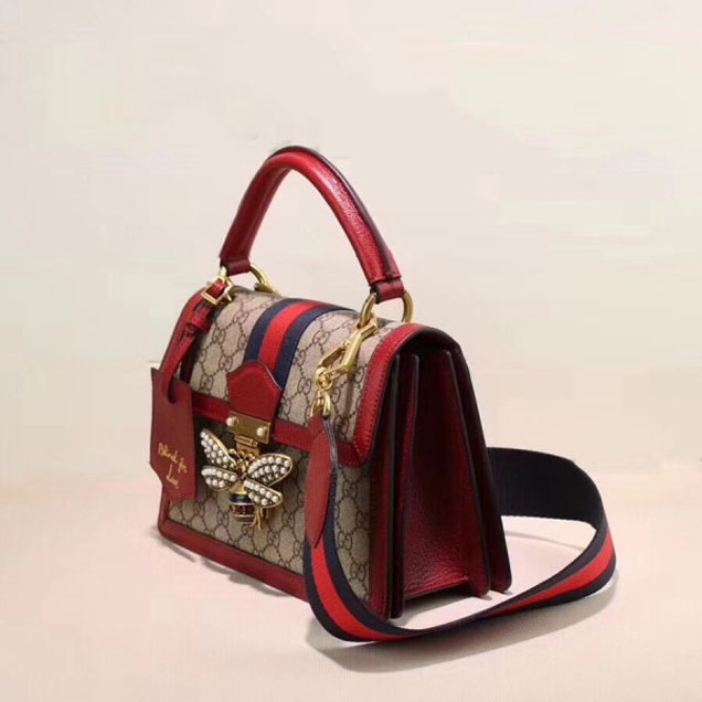Gucci Queen Margaret GG Small Top Handle Bag 476541 Red 2018  Collection