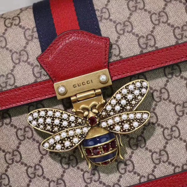 Gucci Queen Margaret GG Small Top Handle Bag 476541 Red 2018  Collection