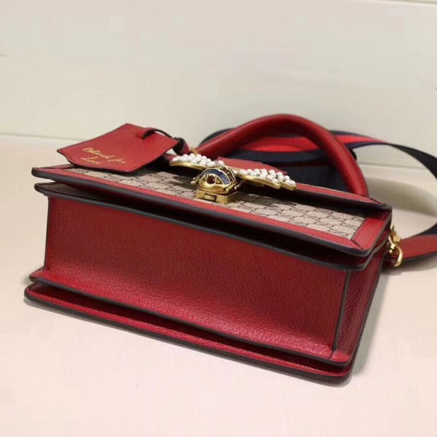 Gucci Queen Margaret GG Small Top Handle Bag 476541 Red 2018  Collection