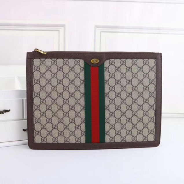 Gucci GG Supreme Portfolio 523359 Brown 2018 Collection