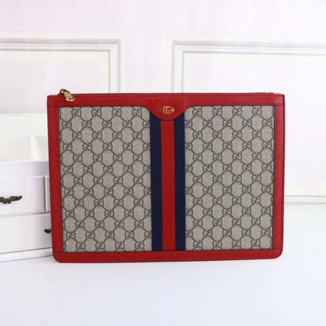 Gucci GG Supreme Portfolio 523359 Red 2018 Collection