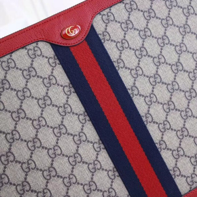 Gucci GG Supreme Portfolio 523359 Red 2018 Collection