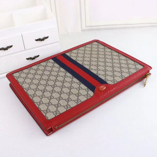 Gucci GG Supreme Portfolio 523359 Red 2018 Collection