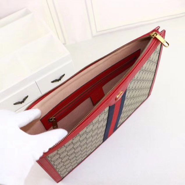 Gucci GG Supreme Portfolio 523359 Red 2018 Collection