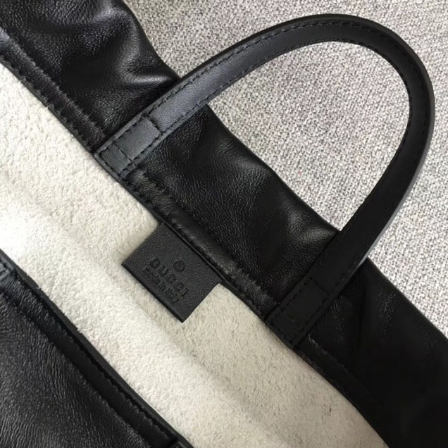 Gucci Print Leather Vintage Logo Drawstring Small Backpack Bag 523586 White 2018
