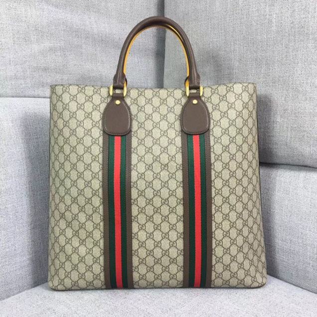 Gucci Web GG Supreme Tote Bag 473870 2018