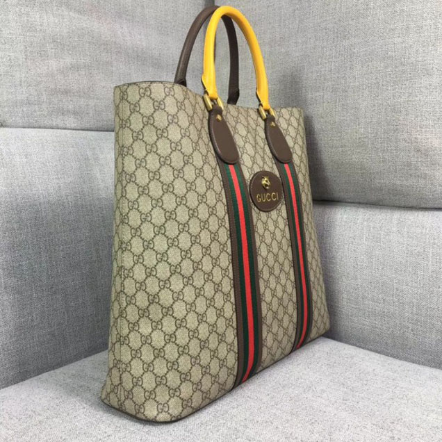 Gucci Web GG Supreme Tote Bag 473870 2018