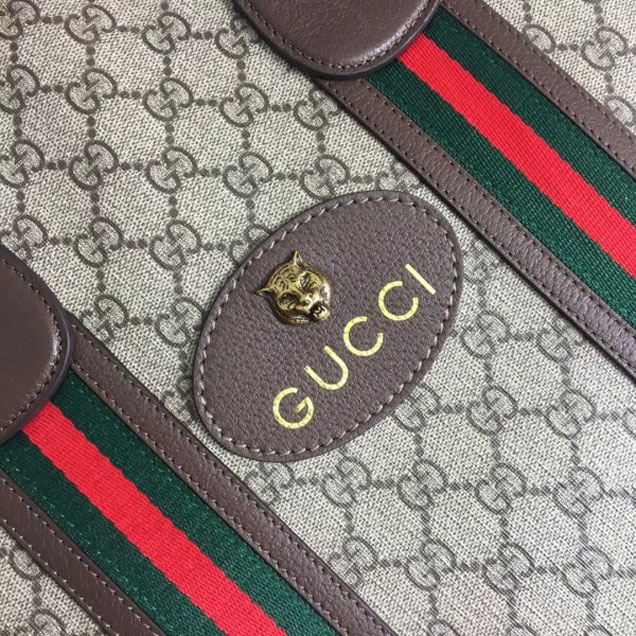 Gucci Web GG Supreme Tote Bag 473870 2018