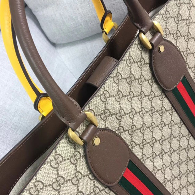 Gucci Web GG Supreme Tote Bag 473870 2018
