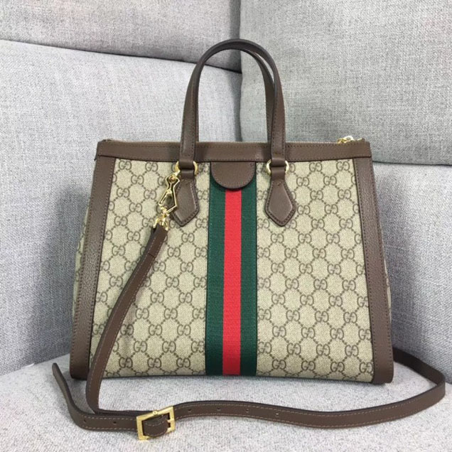 Gucci Web Ophidia Soft GG Supreme Medium Top Handle Bag 524537 2018