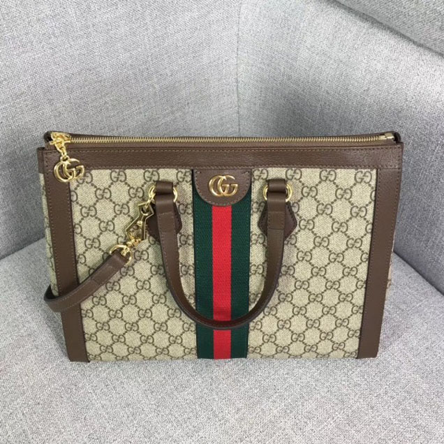 Gucci Web Ophidia Soft GG Supreme Medium Top Handle Bag 524537 2018