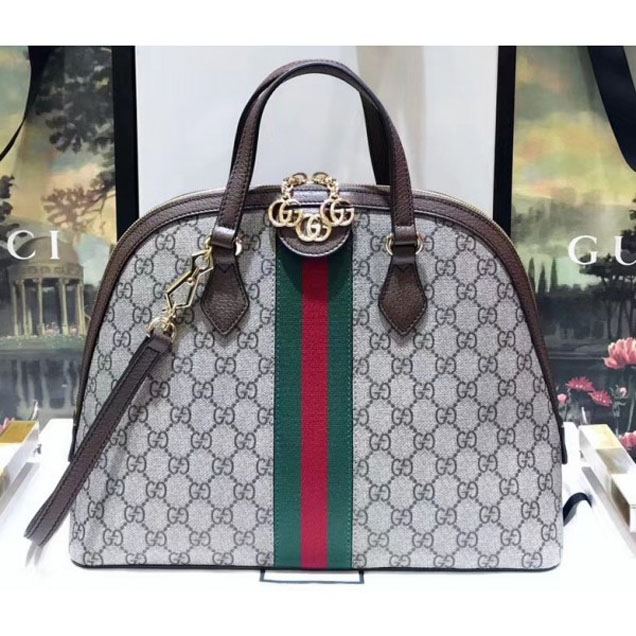 Gucci Web Ophidia Soft GG Supreme Medium Top Handle Bag 524533 2018