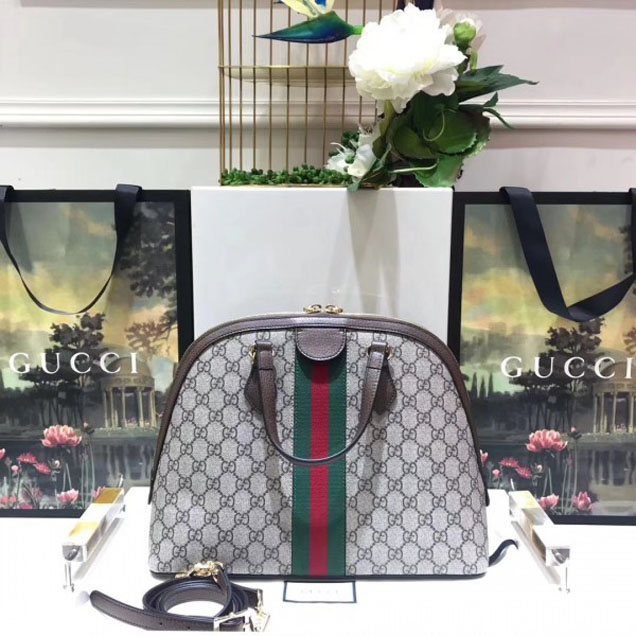 Gucci Web Ophidia Soft GG Supreme Medium Top Handle Bag 524533 2018