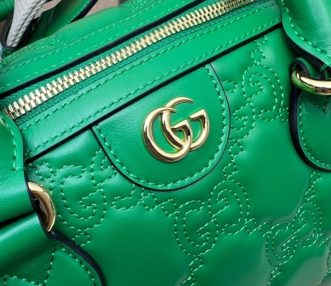 Gucci GG Matelasse Leather Top Handle Bag ?702242 Green 2022