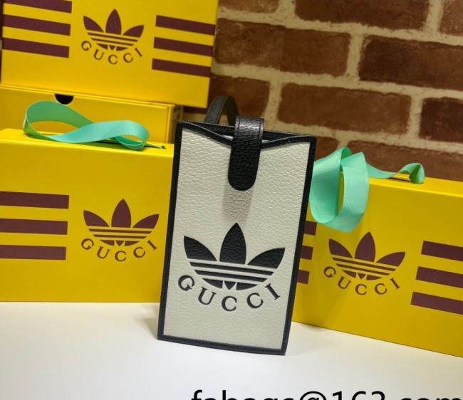 adidas x Gucci Leather Phone Case 702203 White 2022