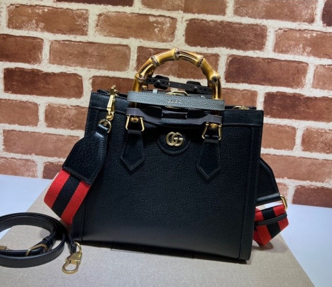 Gucci Diana Leather Small Tote Bag ?702721 Black 2022