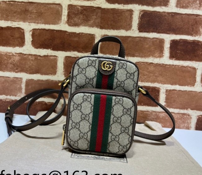 Gucci Ophidia GG Canvas Mini Bag ?671682 Beige/Brown 2022