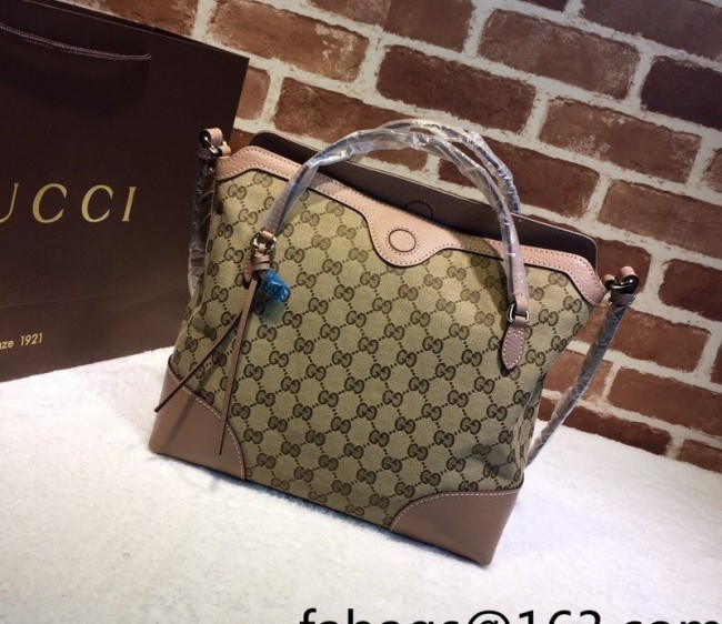 Gucci GG Canvas Medium Tote Bag 353120 Dusty Apricot 2022