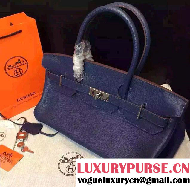 Hermes Birkin 42cm Bag in Original Togo Leather Bag Dark Blue