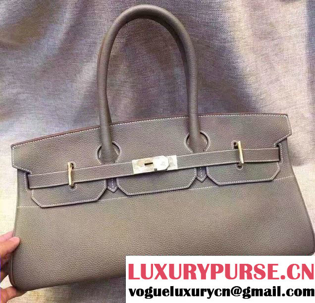 Hermes Birkin 42cm Bag in Original Togo Leather Bag Etoupe