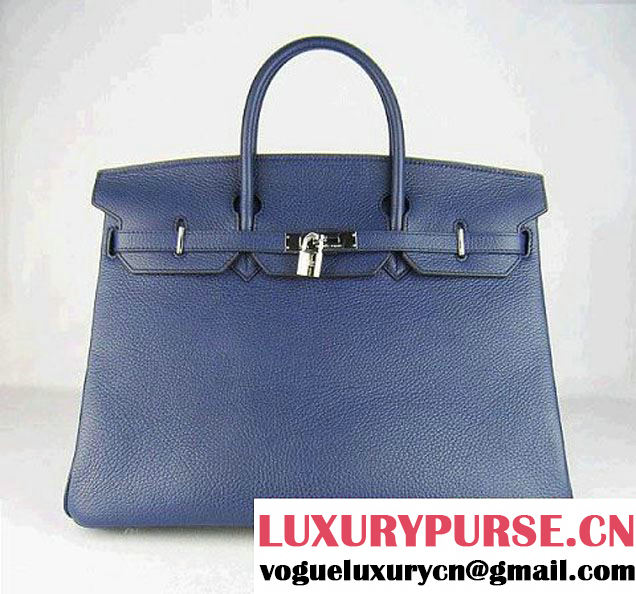 Hermes Birkin 40cm Togo Bag Dark Blue 6099