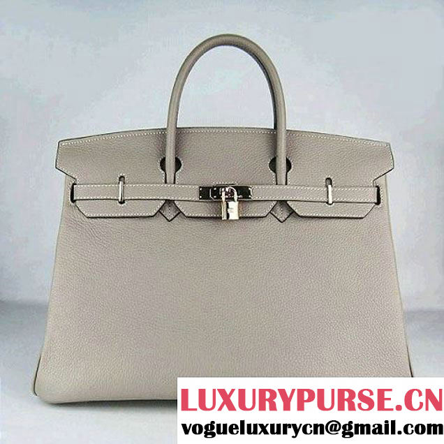 Hermes Birkin 40cm Togo Bag Grey 6099