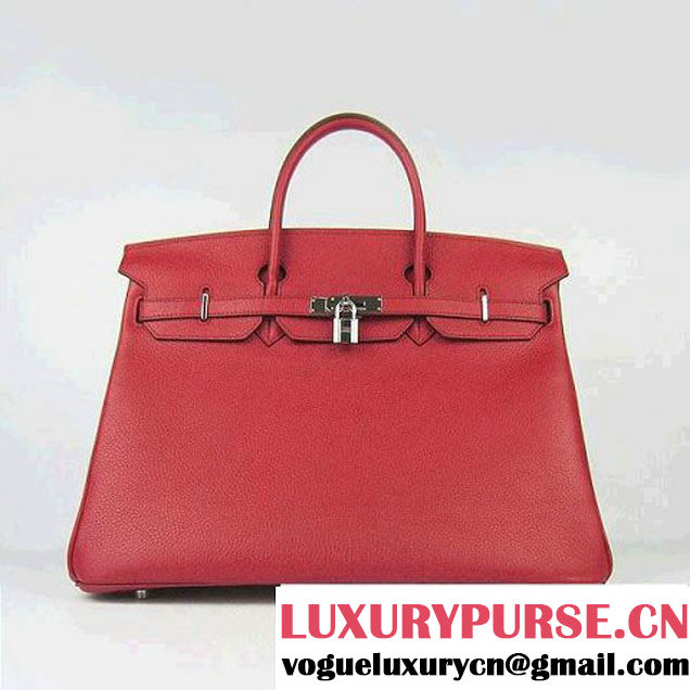 Hermes Birkin 40cm Togo Bag Red 6099