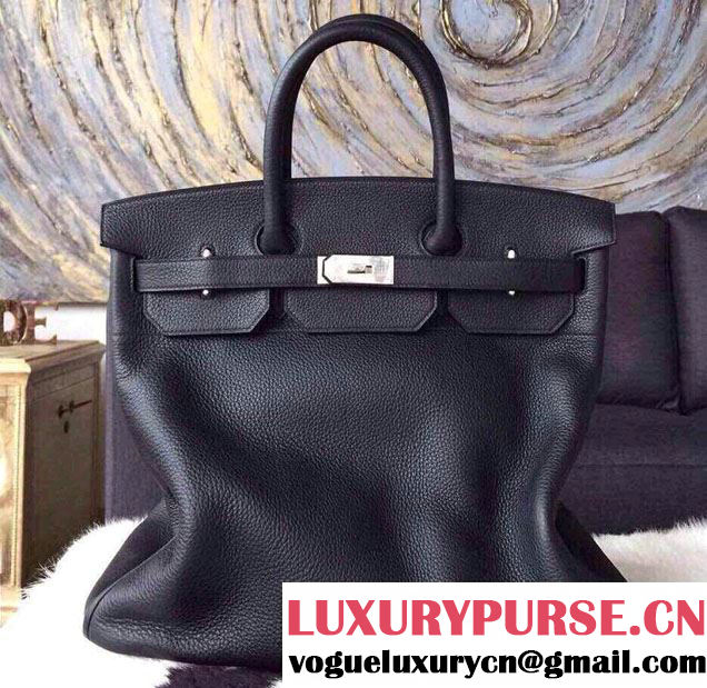 Hermes Birkin HAC 40 Bag in Original Togo Leather Black