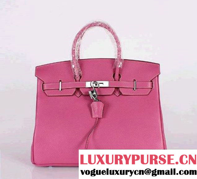 Hermes Birkin 35CM Tote Bag Clemence Leather H-35 Peach