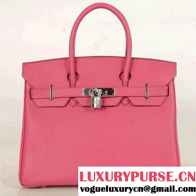 Hermes Birkin 30CM Tote Bags Smooth Togo Leather Peach