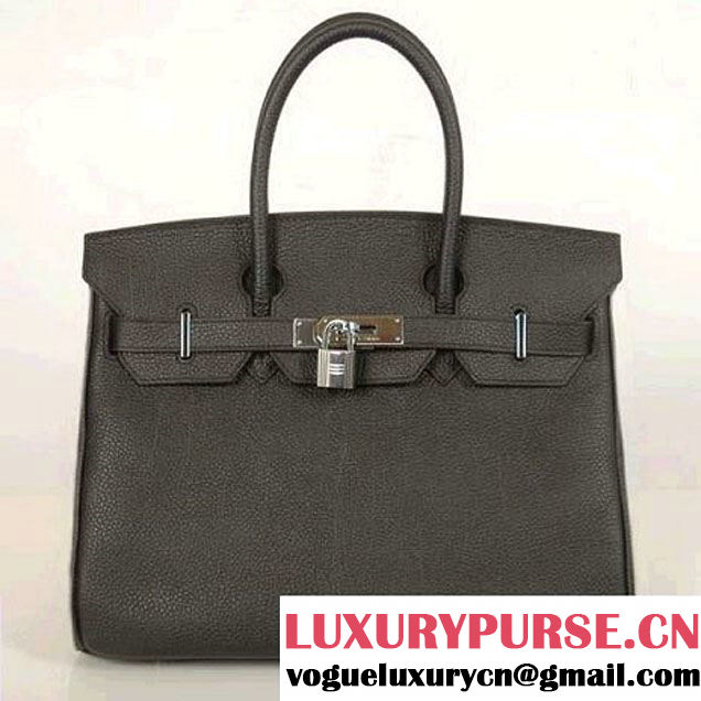 Hermes Birkin 30CM Tote Bags Smooth Togo Leather Black